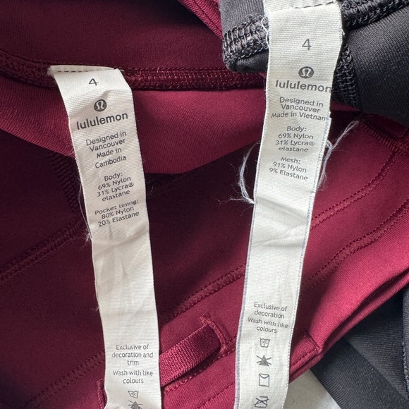 Lululemon speed up crop 21” leggings bundle - Picture 10 of 10